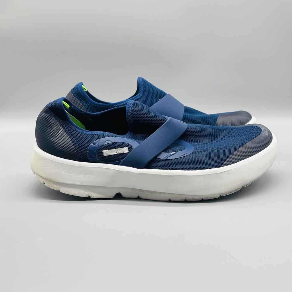 OOFOS Shoes Mens 11 Navy Blue OOmg Low Recovery Slip On Walking Athletic Sneaker